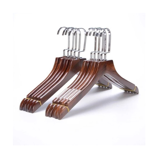 Móc gỗ nâu treo quần áo dài 44cm người lớn